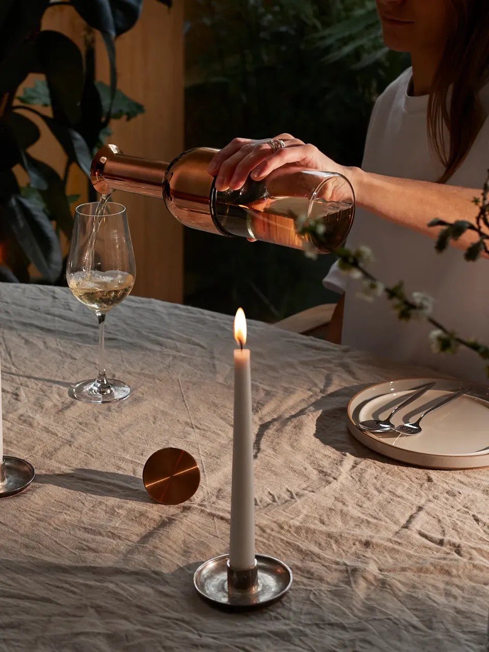 ETO 750 Wine Decanter Copper Mirror Finish
